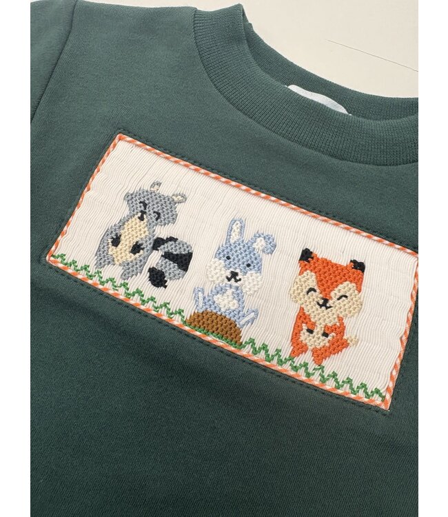 Woodland Friends Smocked LS Shirt