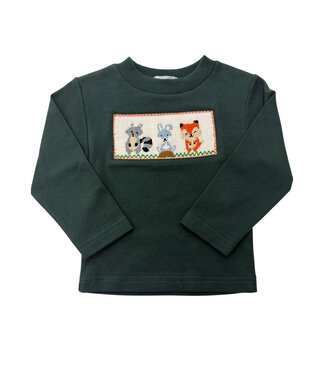 Vive Le Fete Woodland Friends Smocked LS Shirt