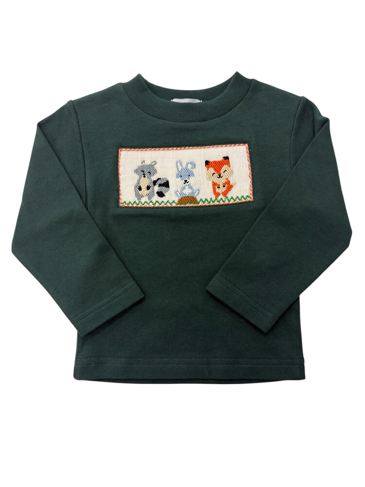 Vive Le Fete Woodland Friends Smocked LS Shirt
