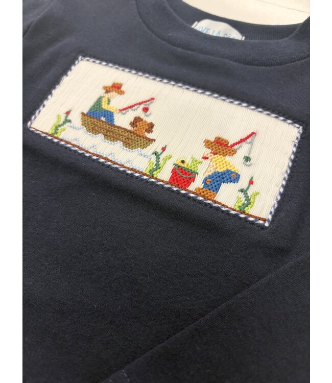Fishing Day Smocked LS Shirt