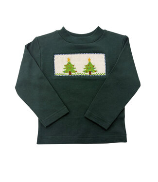Vive Le Fete Christmas Tree Smocked LS Shirt