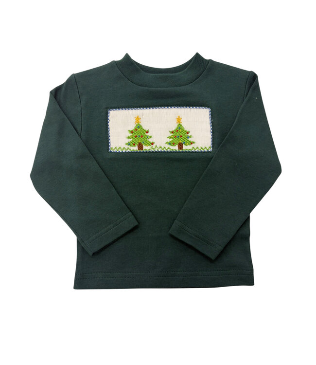 Christmas Tree Smocked LS Shirt