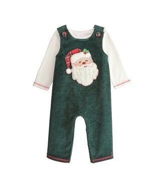 MudPie Santa Green Cord Longall Set