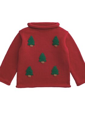 MudPie Crochet Tree Rollneck Sweater
