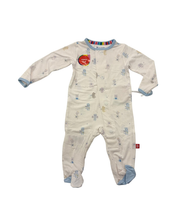 Blue Baby Beats Modal Footie