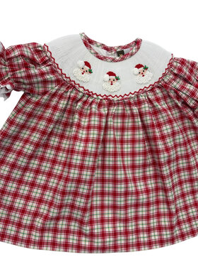 Banana Split Ho Ho Ho Smocked Bishop Dress