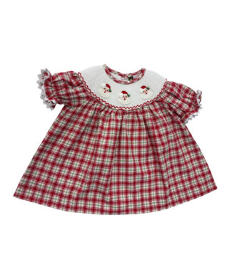 Banana Split Ho Ho Ho Smocked Bishop Dress