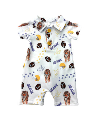 Delta Jax Tiger Polo Romper