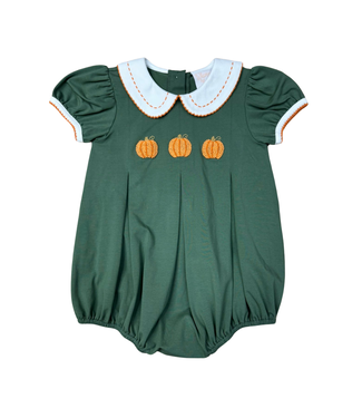 Whimsy Bay Pumpkin Pleats Collared Penny Bubble