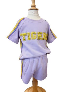 Froux-Froux Frog Purple Sequin Tiger Set
