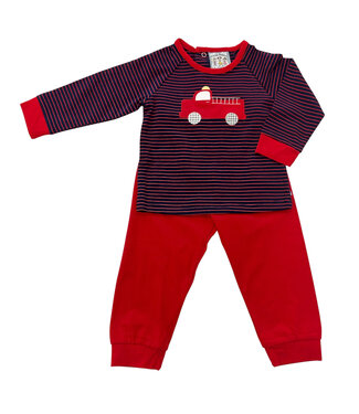 Three Sisters Firetruck Boys Jogger Set