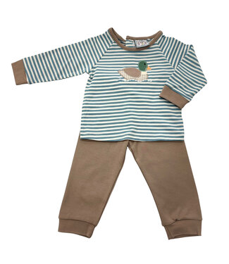 Three Sisters Duck Applique Jogger Set