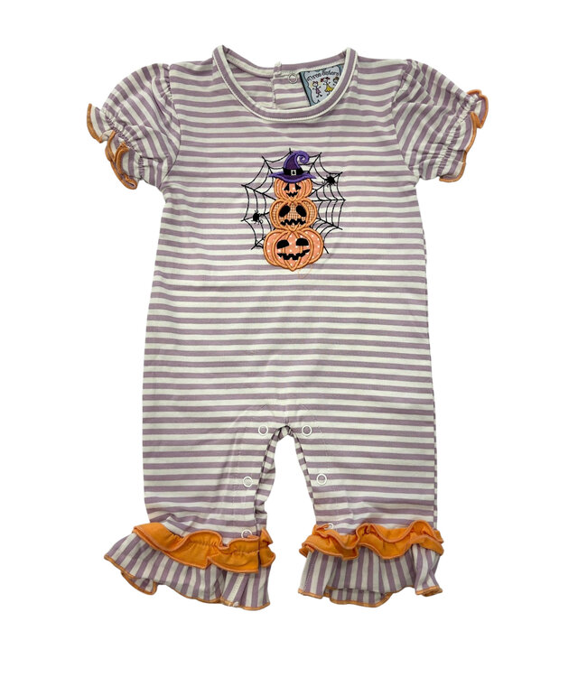 Jack O'Lantern Girls Romper