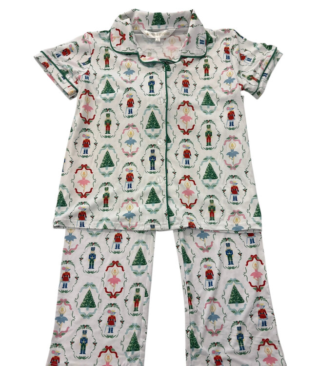 Nutcracker Collared Pajama Set