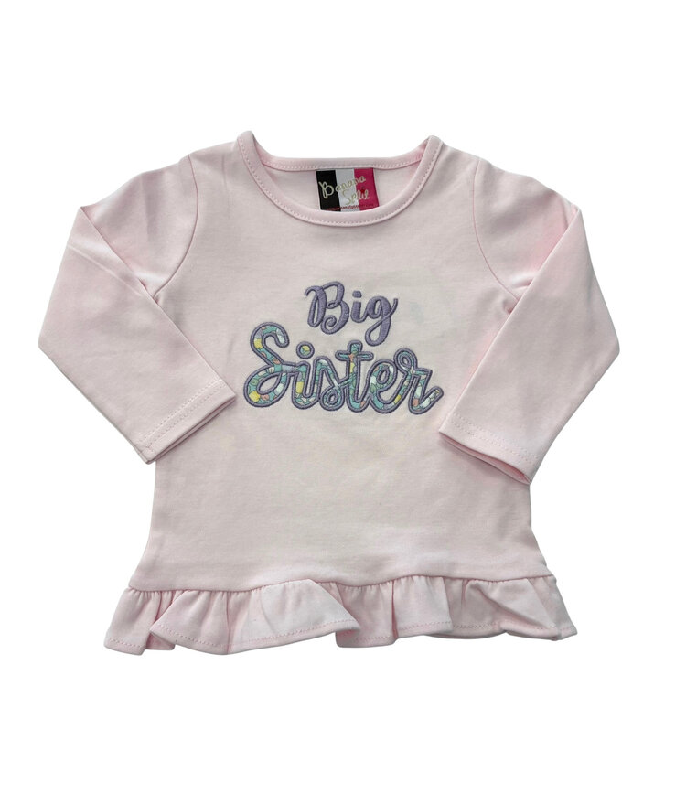 Banana Split Big Sister Long Sleeve Shirt