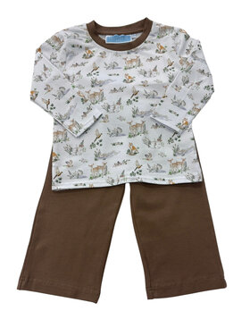 Trotter Street Woodland Friends Pant Set