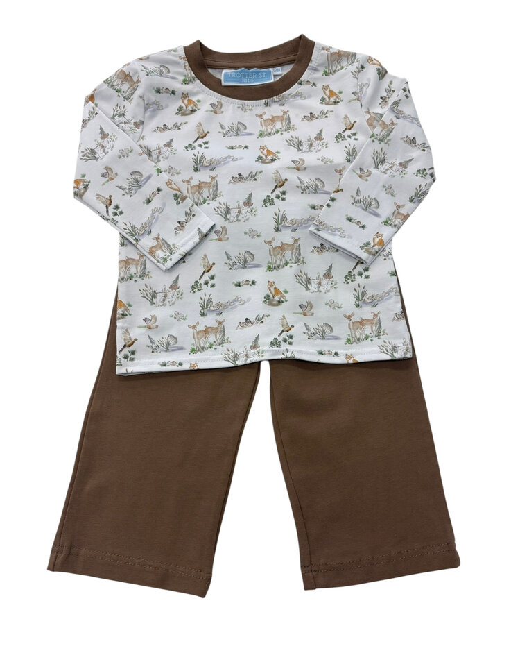 Trotter Street Woodland Friends Pant Set