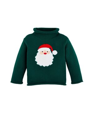 MudPie Rollneck Santa Sweater