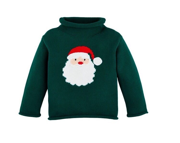 MudPie Rollneck Santa Sweater