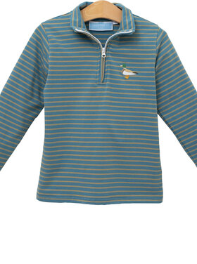 Trotter Street Mallard Embroidery 1/4 Zip Pullover