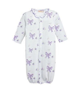 Baby Club Chic Lavender Bows Convertible Gown w/ Ruffles