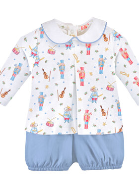 Baby Club Chic Blue Nutcracker Tee & Bloomer Set