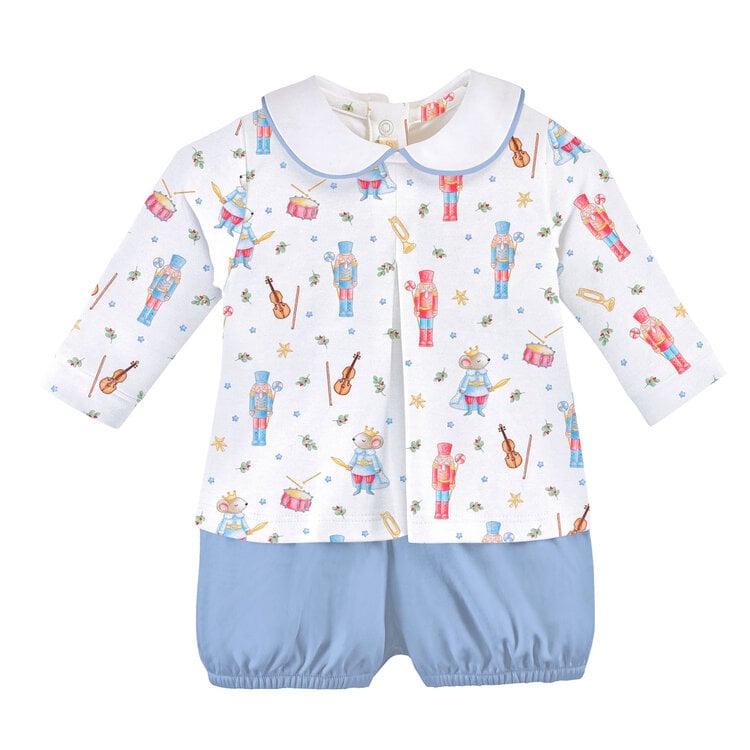 Baby Club Chic Blue Nutcracker Tee & Bloomer Set