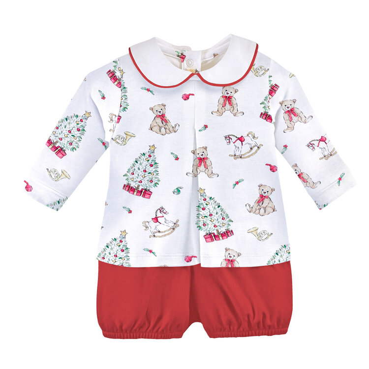 Baby Club Chic Holiday Time Tee & Bloomer Set