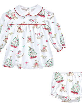 Baby Club Chic Holiday Time Dress w/ Collar