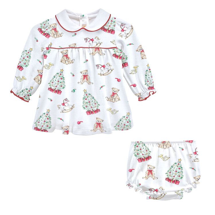 Baby Club Chic Holiday Time Dress w/ Collar