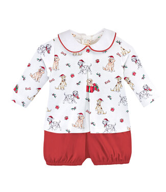 Baby Club Chic Holy Doggy Christmas Tee & Bloomer Set