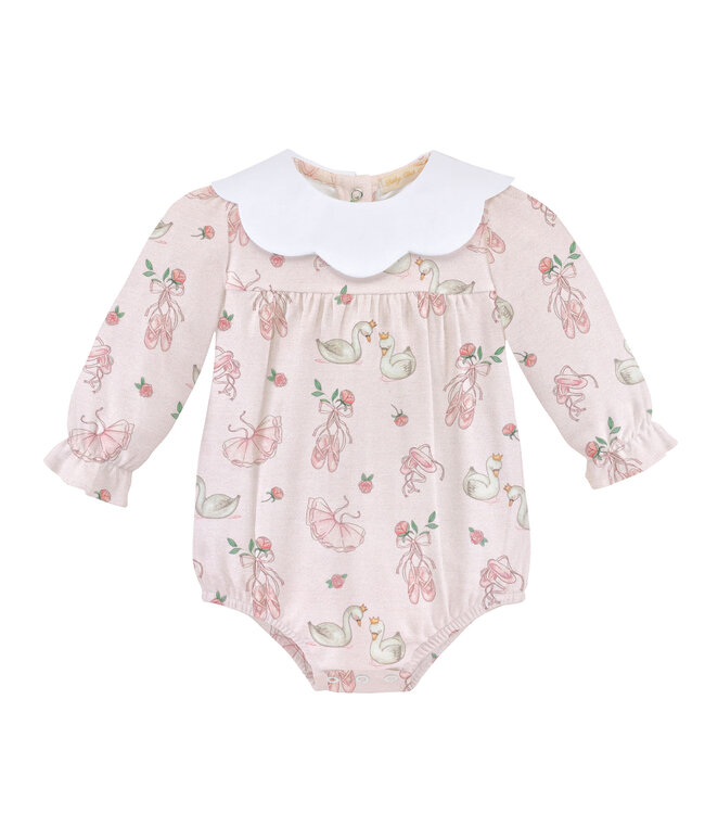 Twinkle Toes Bubble w/ Scalloped Collar