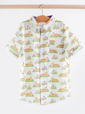 Nola Tawk Mascot Mania S.S. Collared Shirt