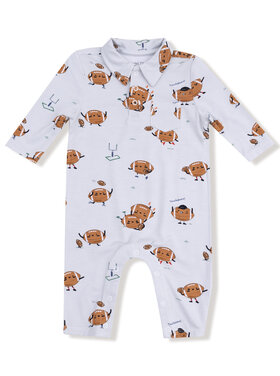 Angel Dear Footballs Playing Football Polo Romper