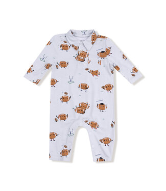 Angel Dear Footballs Playing Football Polo Romper