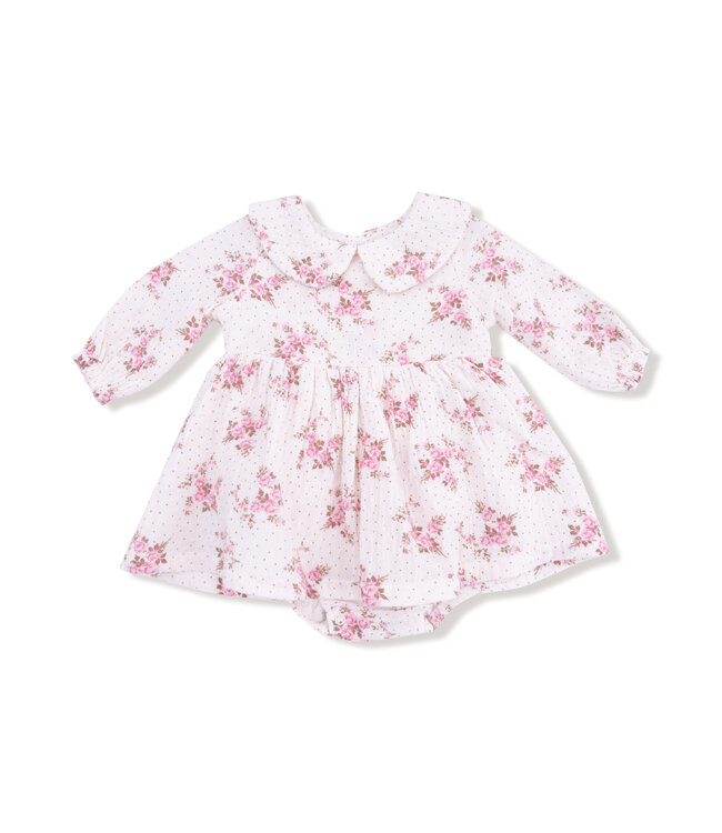 Belle Rosette Dot - LS Bubble w/ Skirt