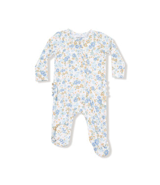 Angel Dear Sweet Rose Calico Zipper Footie