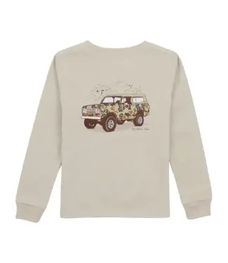 Properly Tied Camo Truck LS Shirt - Linen