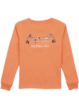 Properly Tied Compound Bow LS Shirt - Mango
