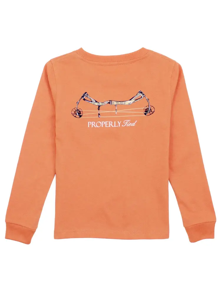 Properly Tied Compound Bow LS Shirt - Mango