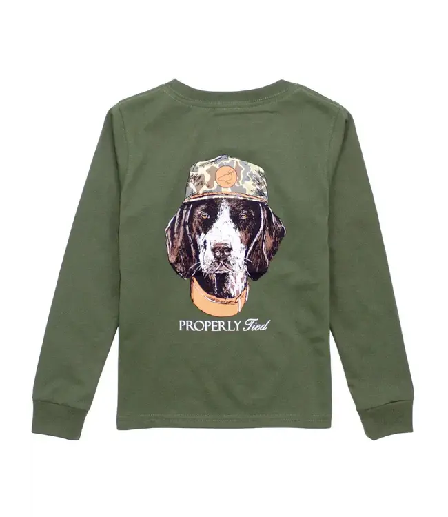 Man's Best Friend LS Shirt - Olive