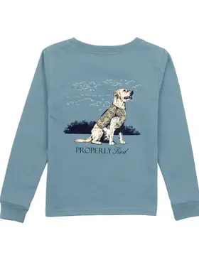 Properly Tied Good Boy LS Shirt -  Steel Blue
