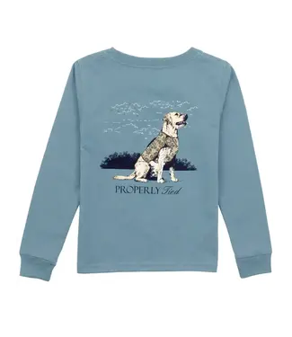 Properly Tied Good Boy LS Shirt -  Steel Blue