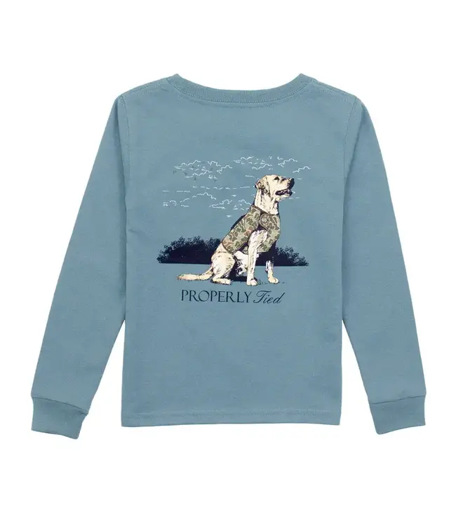 Good Boy LS Shirt -  Steel Blue