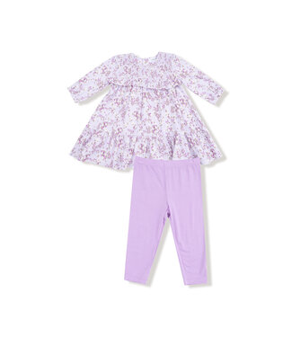 Angel Dear Sweet Dream Floral Smocked Dress w/ Legging