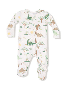 Angel Dear Baby Love Dinos Zipper Footie