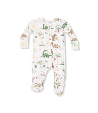 Angel Dear Baby Love Dinos Zipper Footie