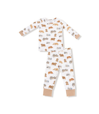 Angel Dear Napping Puppies LS Loungewear Set