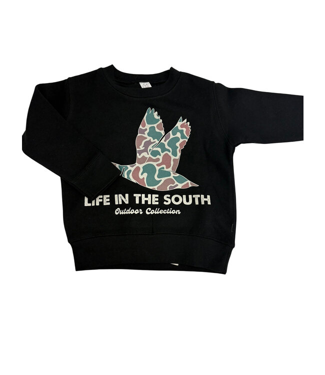 Black Camo Duck Sweatshirt