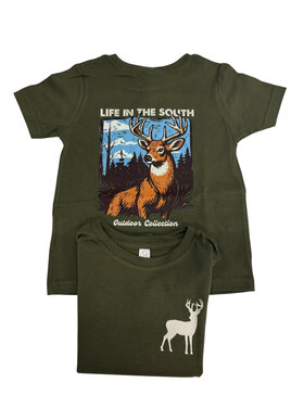 Life in the South Military SS Big Buck Tee